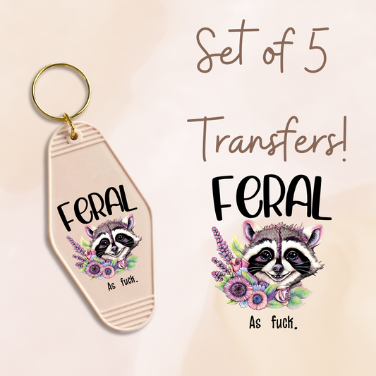 Feral As Fuck (MOTEL KEYCHAIN)