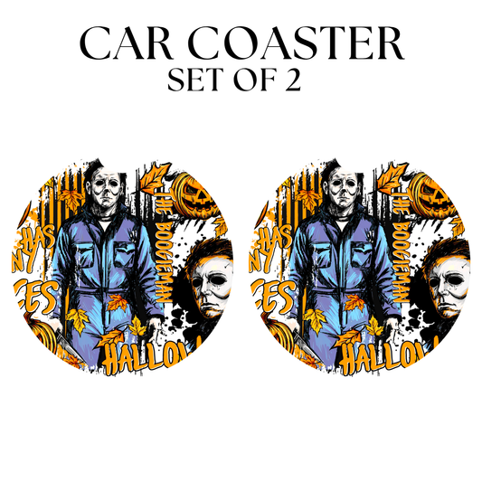 Halloween Guy UV DTF Car Coaster