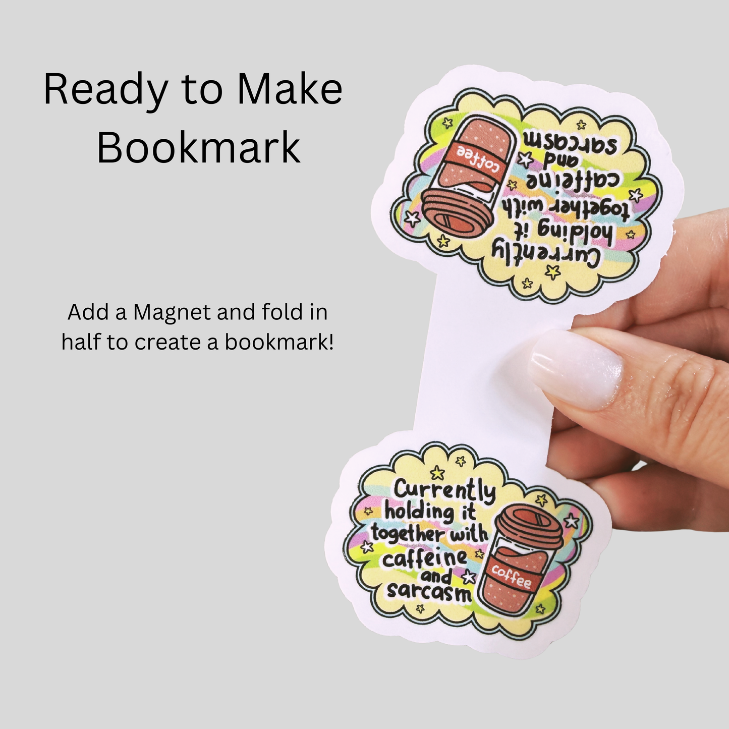 Currently Holding It Together Magnetic Bookmark DIY