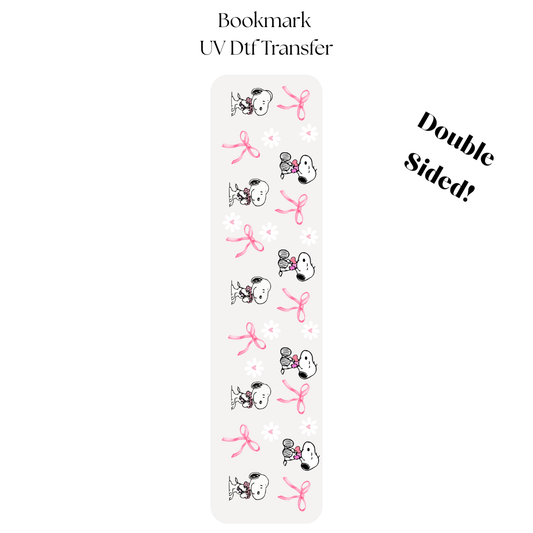 Snoop Pink Bows Bookmark Transfer