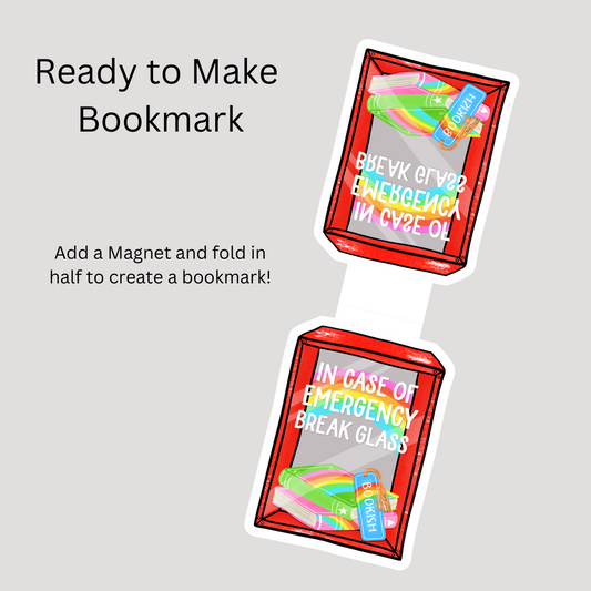 In Case of Emergency Magnetic Bookmark DIY
