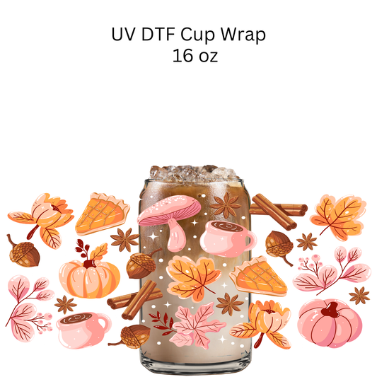 Fall Things Wrap UV DTF Cup Wrap