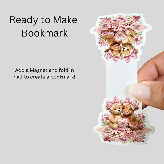 Bear and Cow Magnetic Bookmark DIY