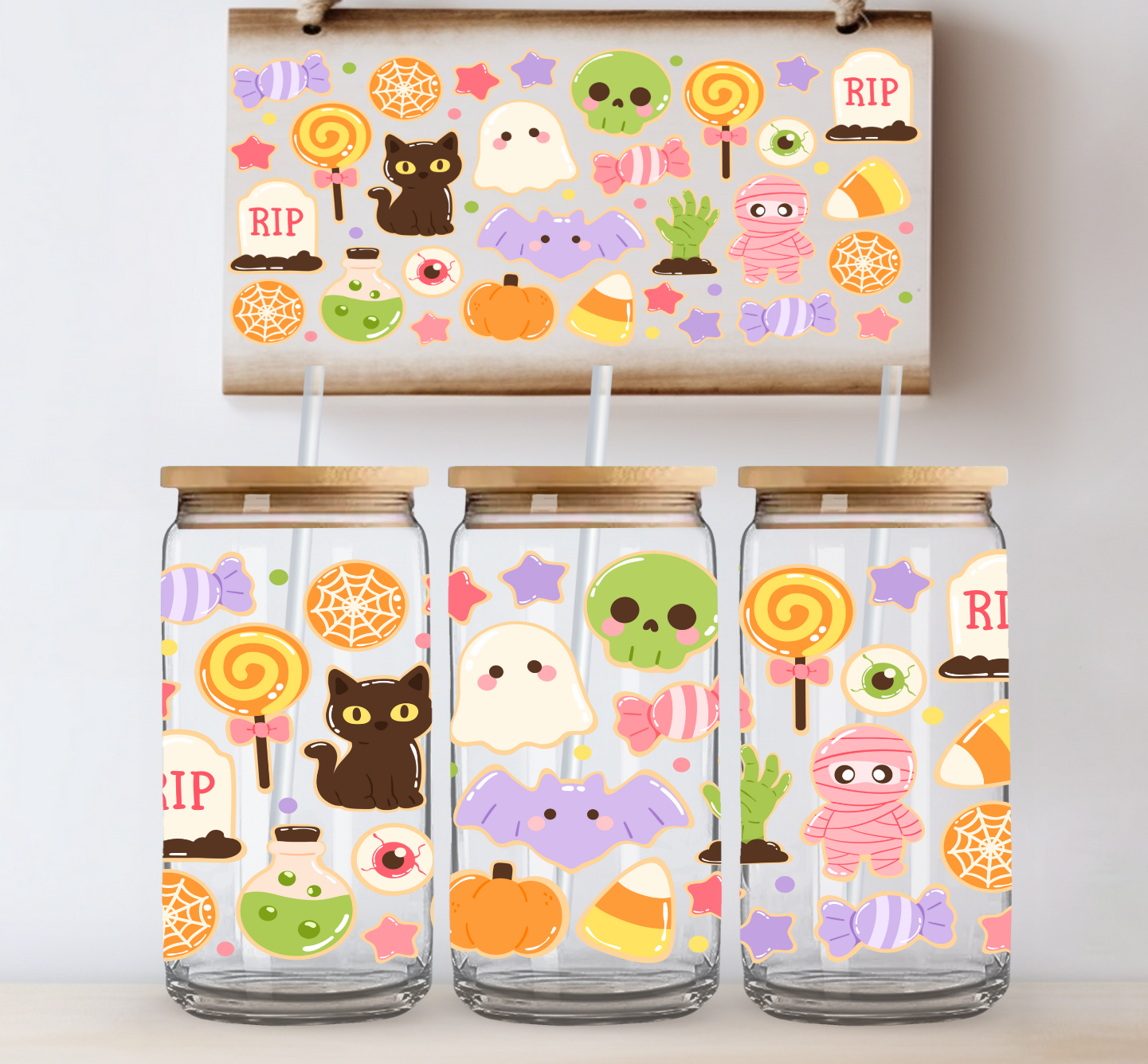 Halloween Cookies UV DTF Wrap