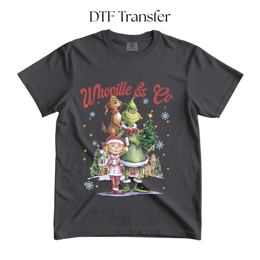 Green Monster Ville Co DTF Transfer