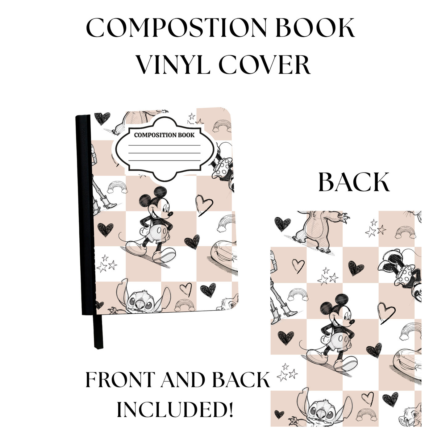 Neutral Mouse Composition Notebook Vinyl Cover