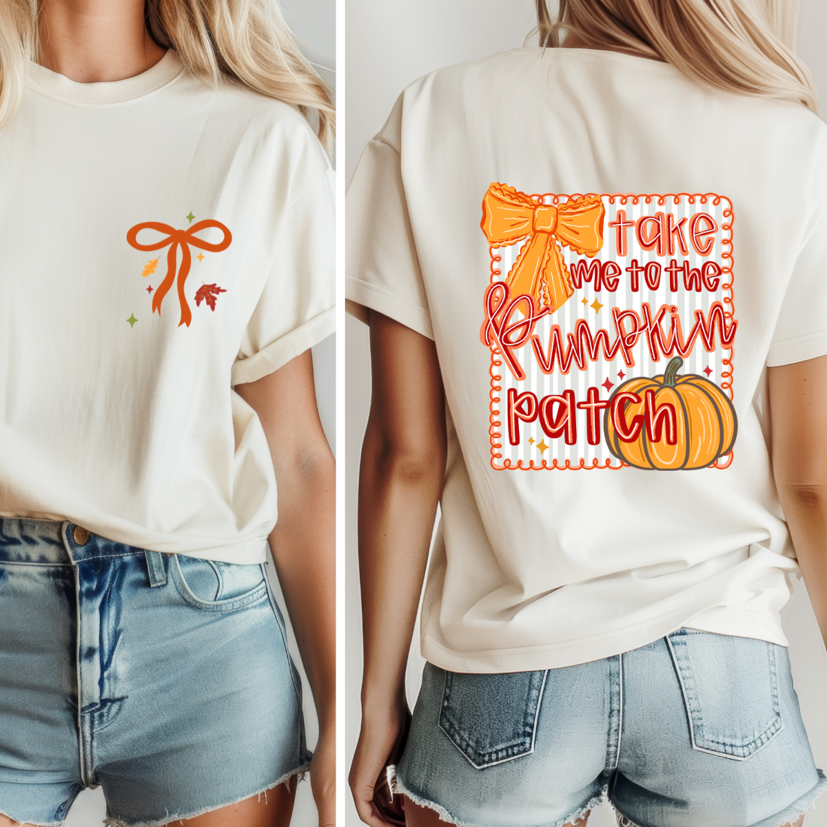 Take me to the Pumpkin Patch SET Dtf Transfer (print to order)