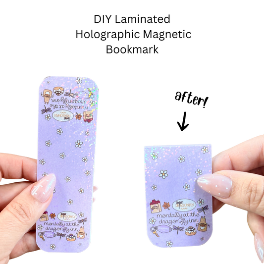 Mentally at the Inn Holographic Rectangle Magnetic Bookmark DIY