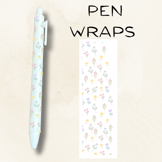 Dainty Flowers UV DTF Wrap For Ballpoint Pen