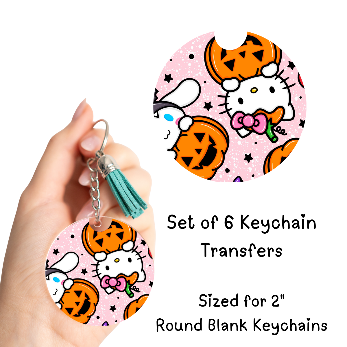 Hk Pumpkin Keychain Transfer Set of 6
