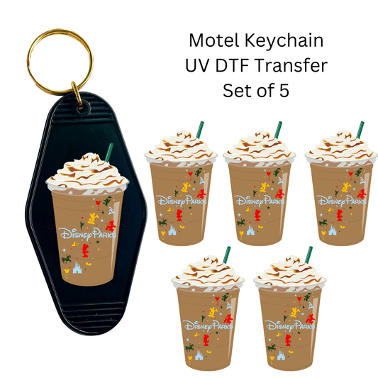 Enchanted Cold Coffee Set of 5 Keychain Transfers