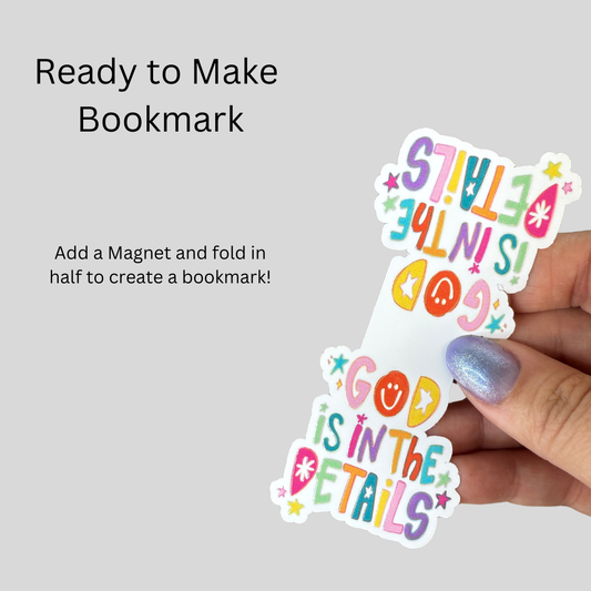 God is in the Details Magnetic Bookmark DIY