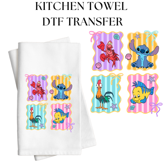 Enchanted Pets Kitchen Towel DTF Transfer