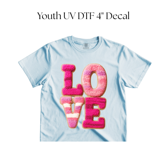 YOUTH Love Faux Chenille DTF Transfer