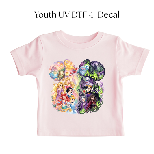 YOUTH Princess VS Evil DTF Transfer