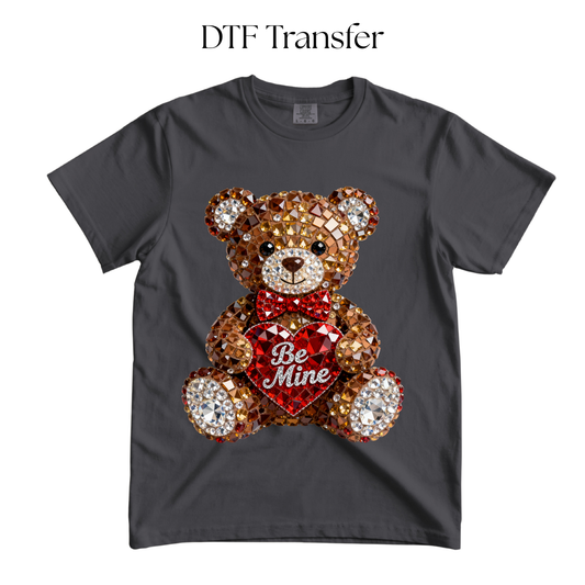 Rhinestone Bear DTF Transfer