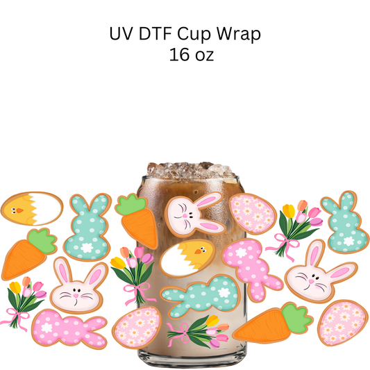 Bunny and Chicken Easter Things UV DTF Wrap