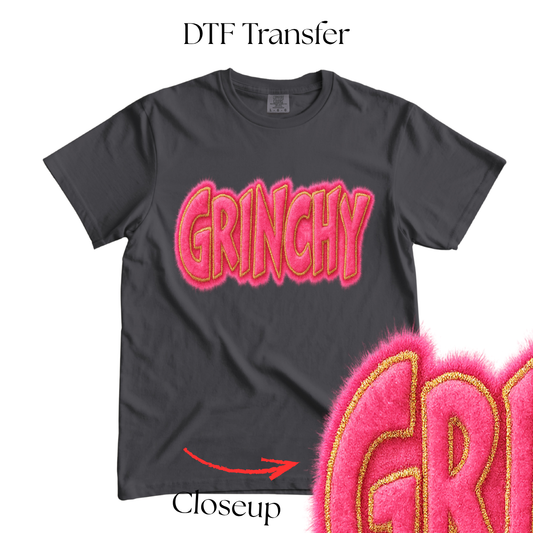 Grinchy DTF Transfer