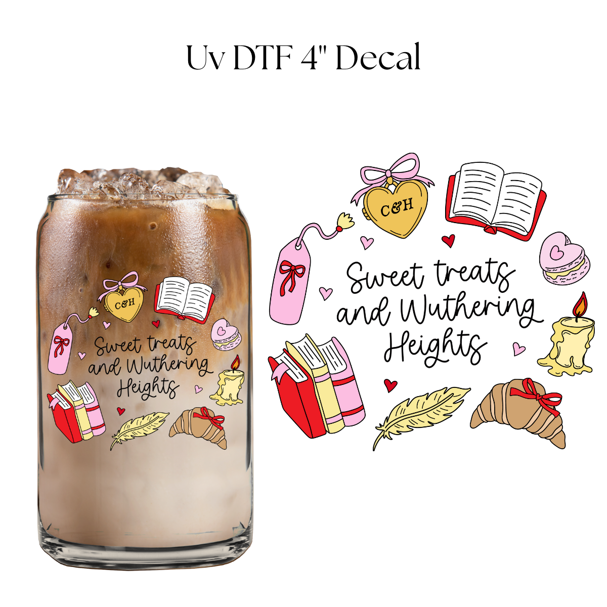 Sweets Treats and WH 4” UV DTF Decal