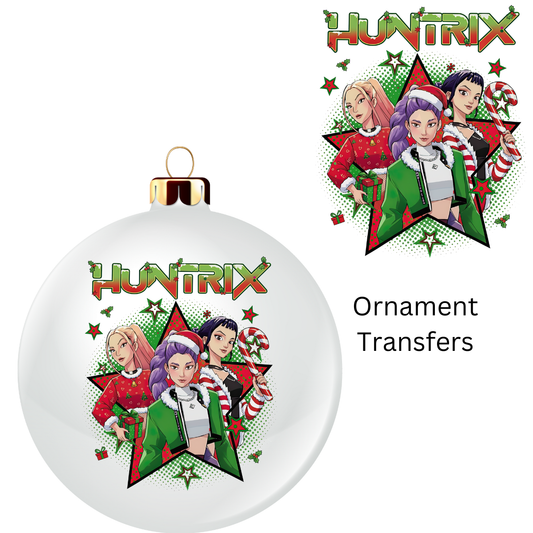 Hunt Christmas Star Ornament UV DTF