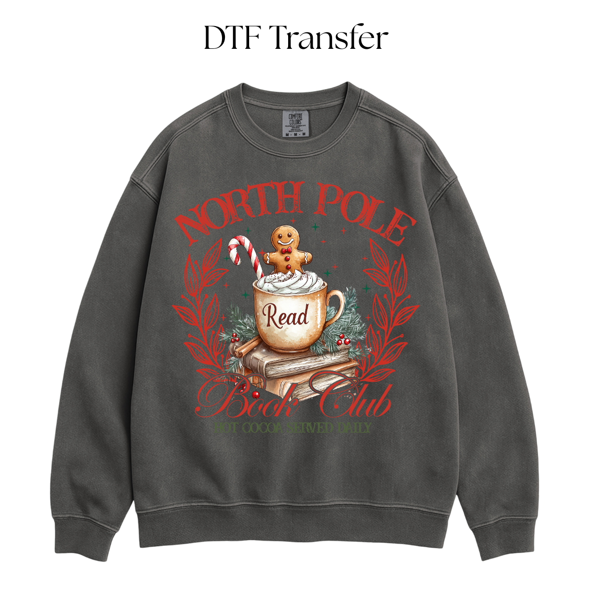 North Pole Book Club DTF Transfer