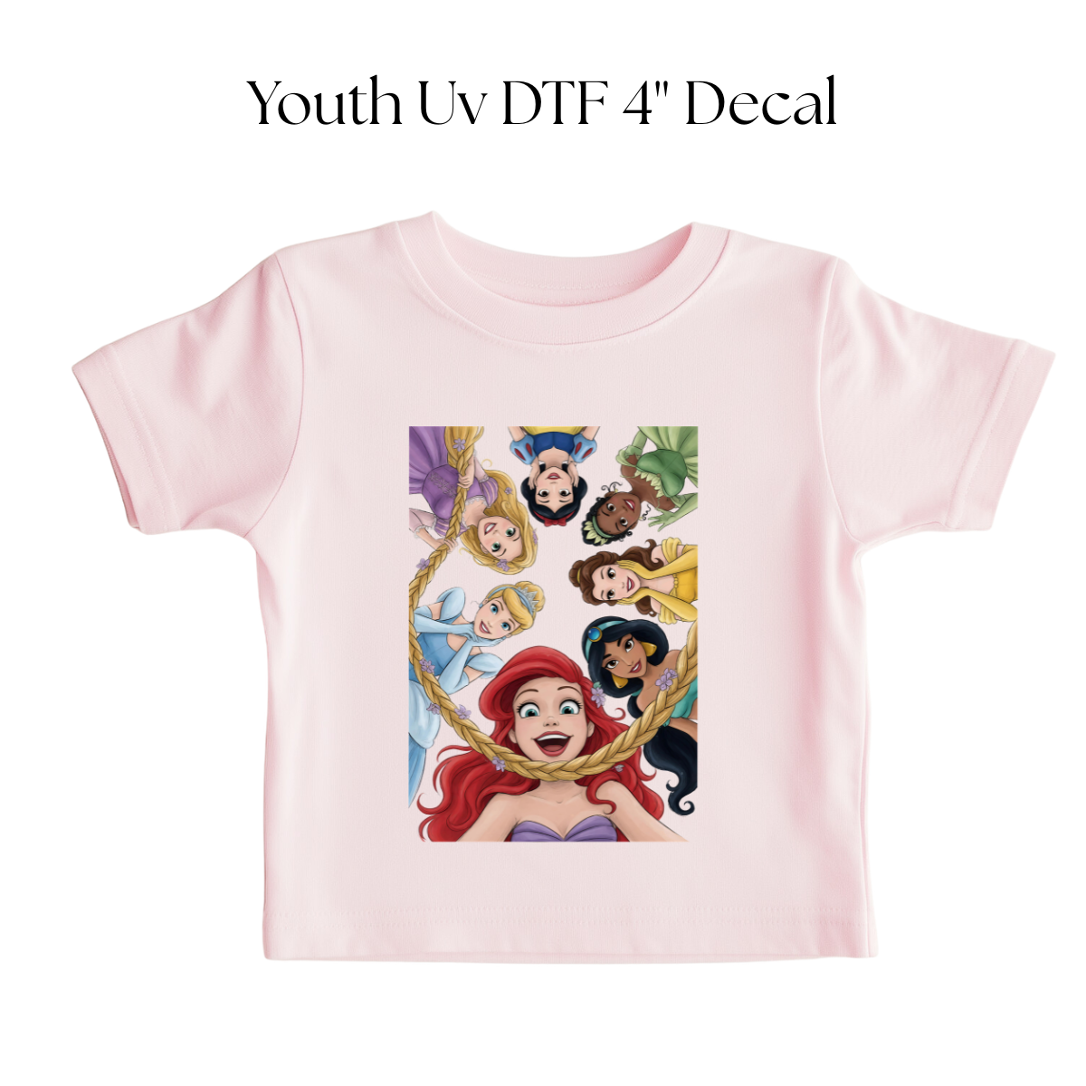 Princesses Looking Down YOUTH DTF Transfer