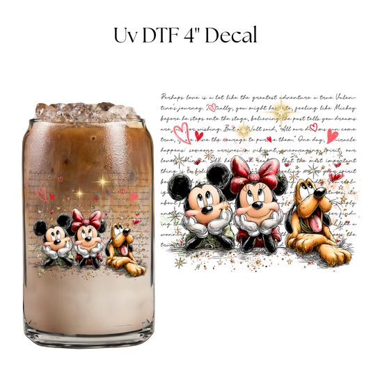 Enchanted Perhaps Love is A Lot Like 4” UV DTF Decal