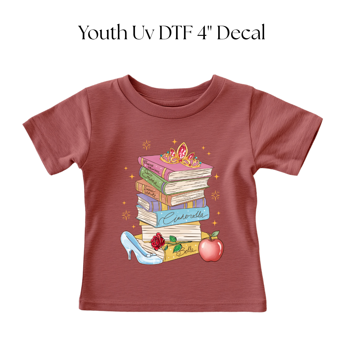 YOUTH Princess Books DTF Transfer