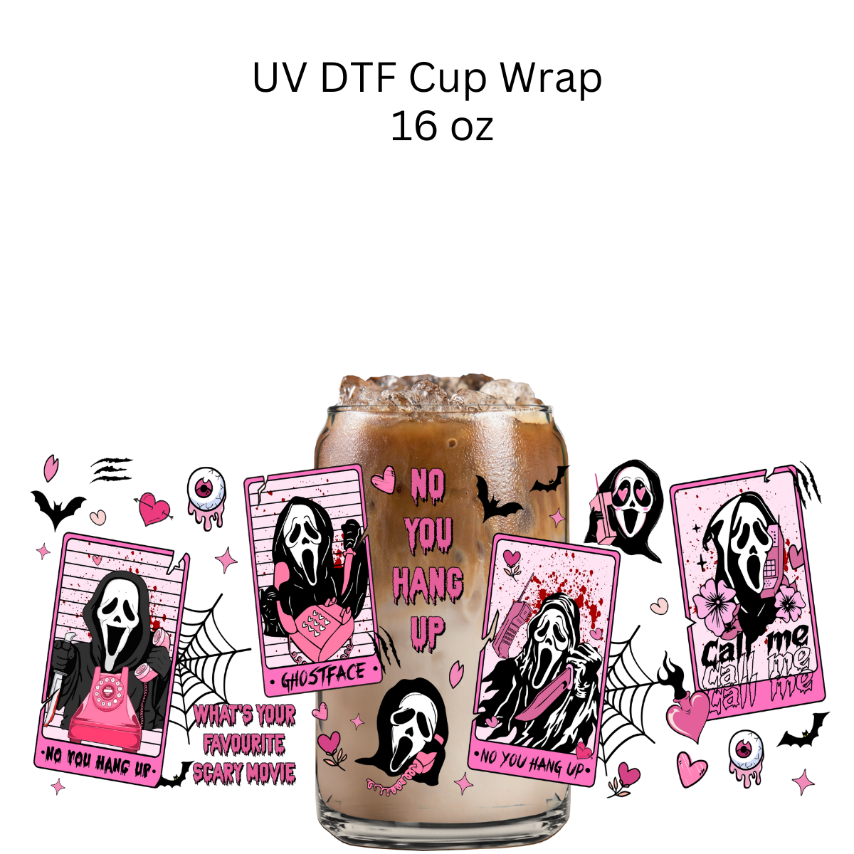 Hang Up Tarot UV DTF Cup Wrap