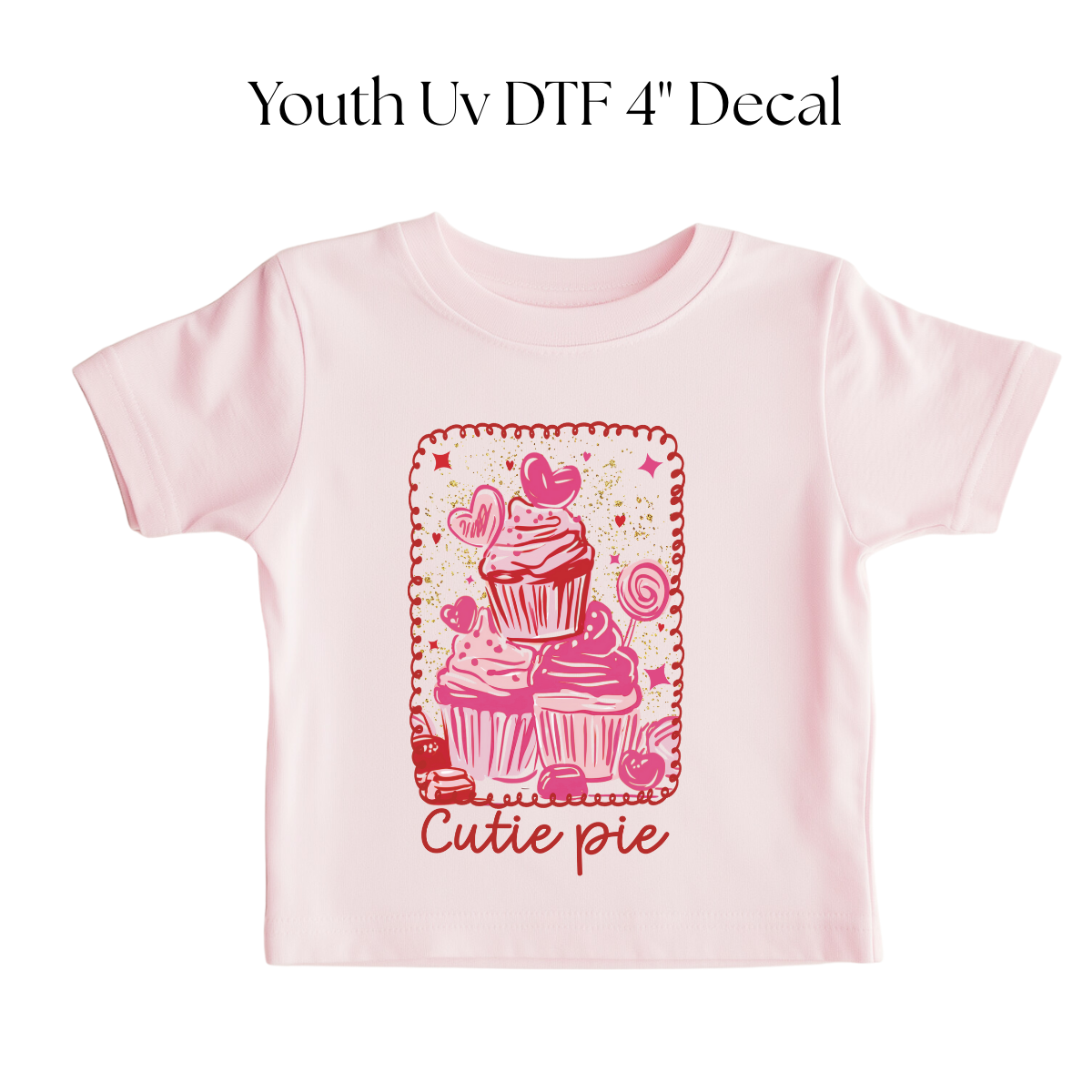 YOUTH Cutie Pie Cupcake DTF Transfer