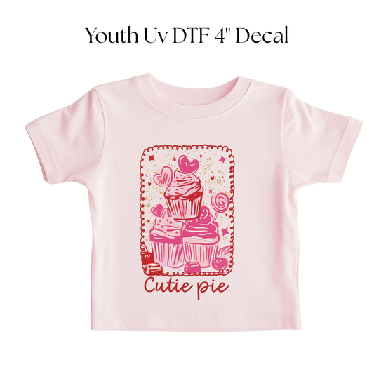 YOUTH Cutie Pie Cupcake DTF Transfer
