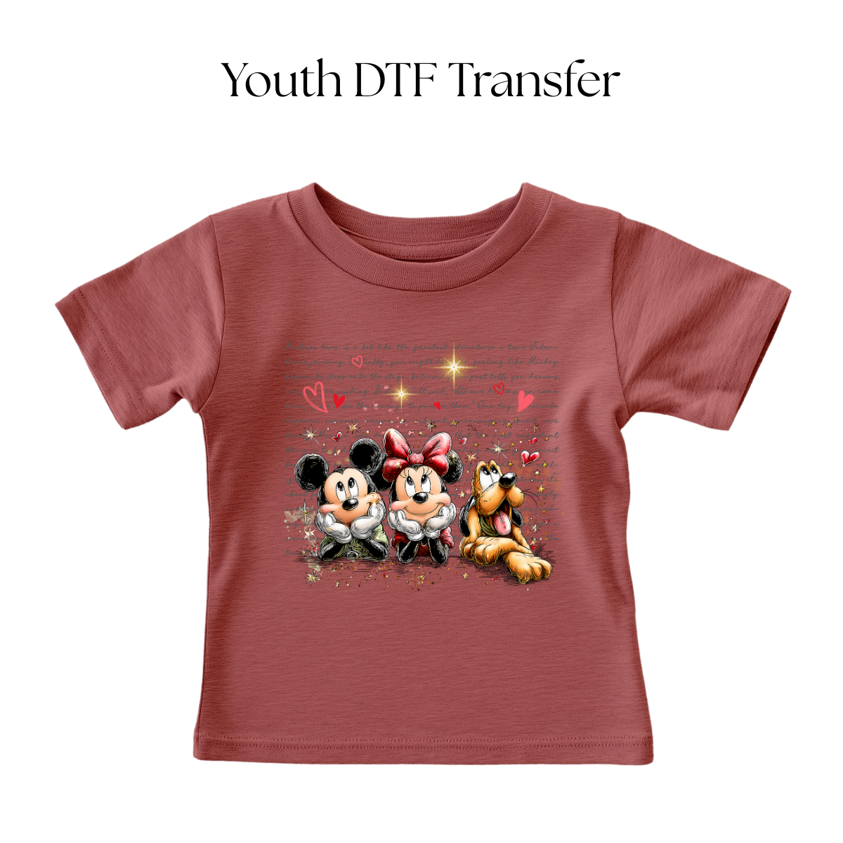 YOUTH Enchanted Perhaps Love is a Lot Like  DTF Transfer