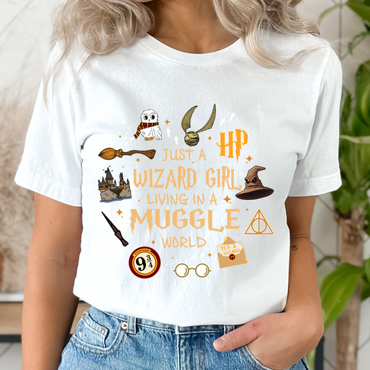 Just a Wizard Girl DTF TRANSFER