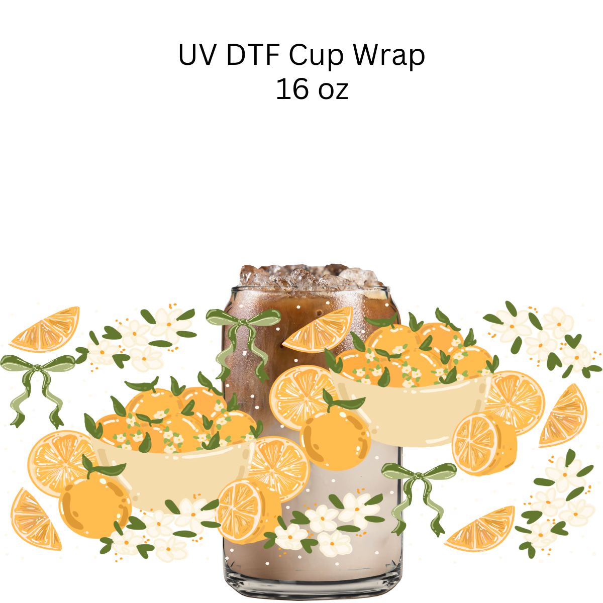 Limes Bowl UV DTF Cup Wrap