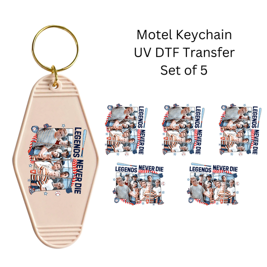 Legends Never Die Set of 5 Keychain Transfers