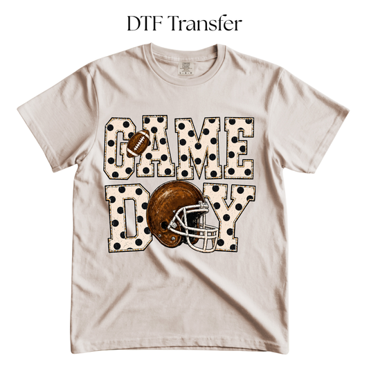 Polka Dot Game Day DTF Transfer