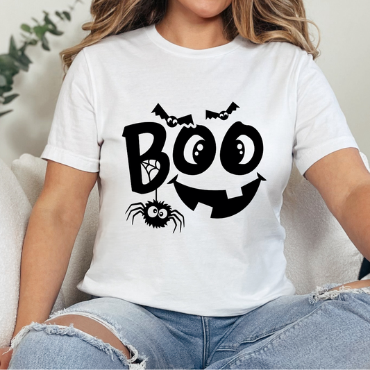 Boo Smile Single Color Dtf Transfer