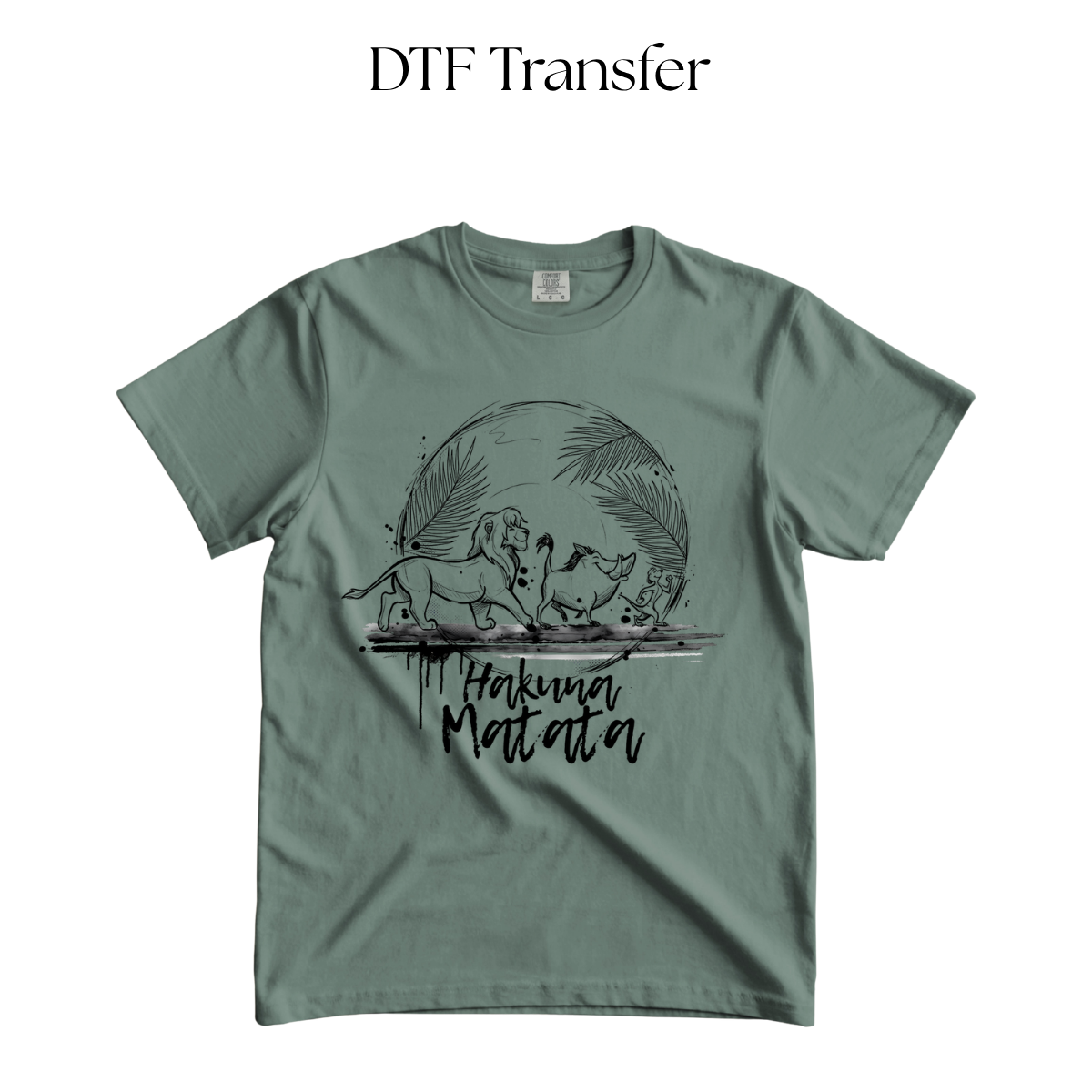 Hakuna Single Color DTF Transfer