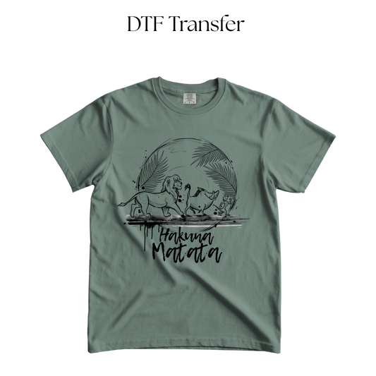 Hakuna Single Color DTF Transfer