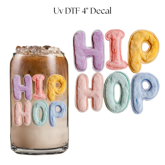 Hip Hop Colorful 4” UV DTF Decal