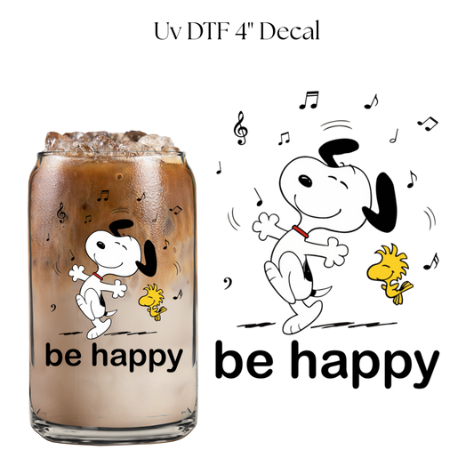 Snoop Be Happy 4” UV DTF Cup Decal