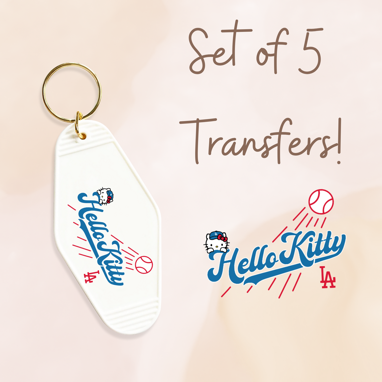 HK Baseball MOTEL KEYCHAIN Transfer