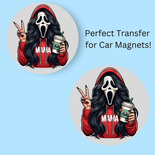 Mama Scream 4.5" UV DTF  (perfect for car magnets)