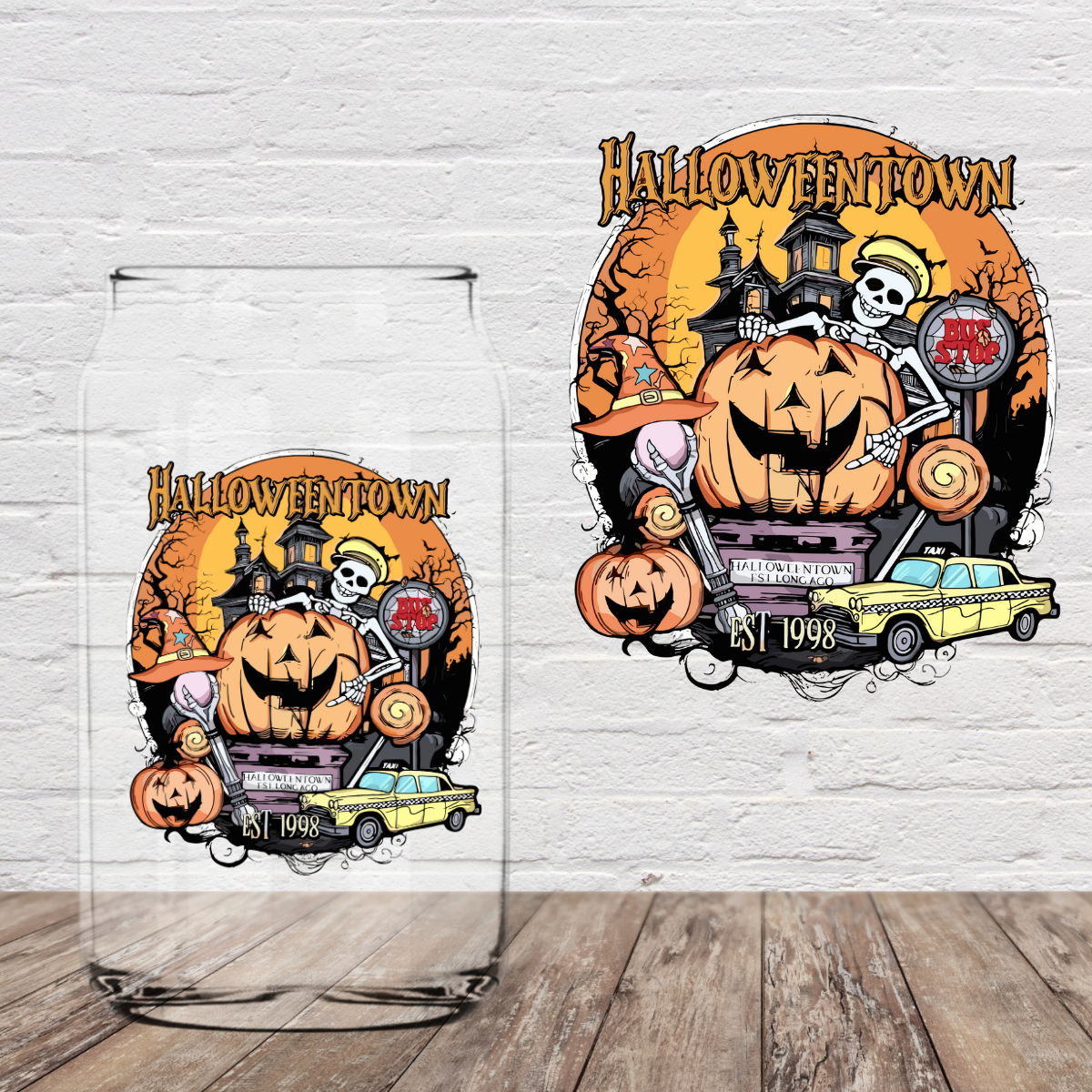 Halloween Pumpkin 4" UV DTF (print to order)