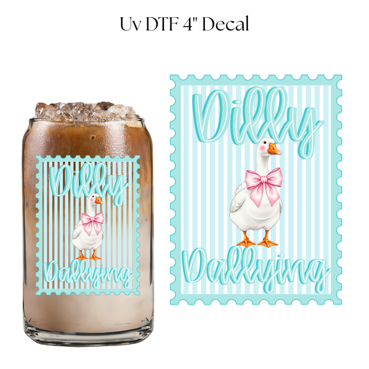 Goose Dilly Dallying 4” UV DTF Decal