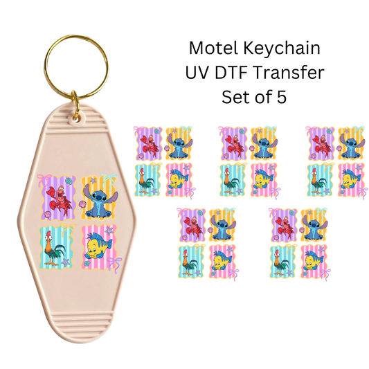 Enchanted Pets Set of 5 Keychain Transfers