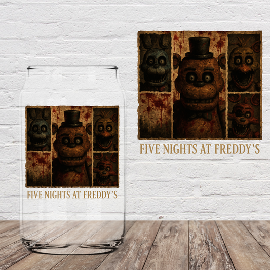 Five Nights Brown 4" UV DTF (print to order)
