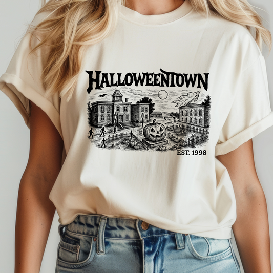 Halloween Place Single Color Dtf Transfer (print to order)