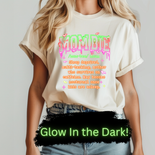 Mombie DTF Transfer GLOW IN THE DARK