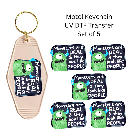 Monsters Are Real Set of 5 Keychain Transfers